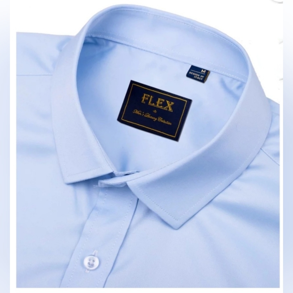Alimens & Gentle Men's Dress Shirt Long Sleeve Wrinkle-Free Stretch Shirt - Picture 8 of 12
